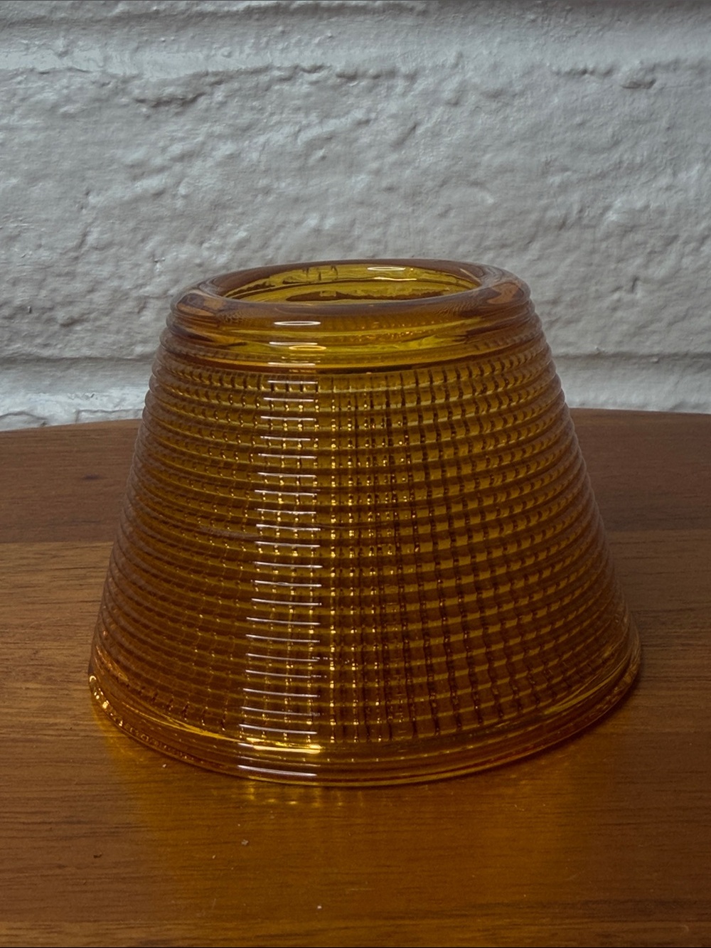 Vintage Amber Glass Fairy Light Top Only Woven